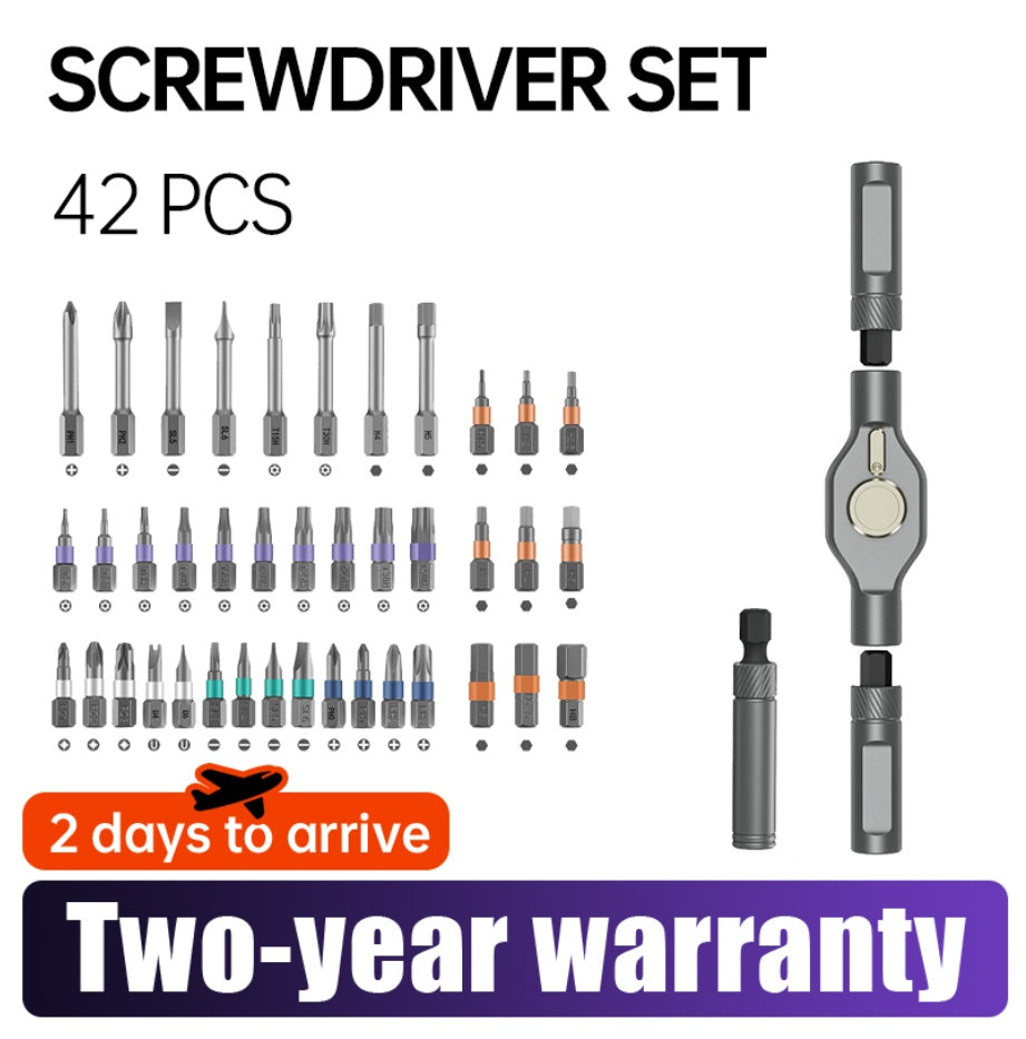 42 Pieces Of Magnetic Screwdrivers