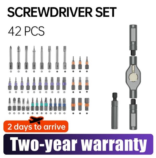 42 Pieces Of Magnetic Screwdrivers